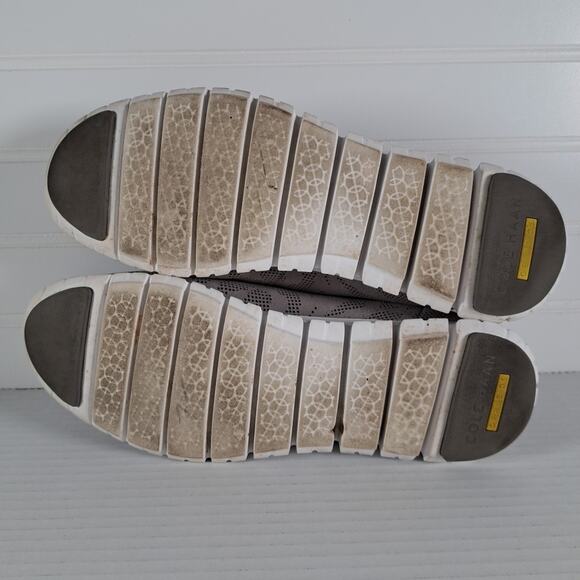 Cole Haan Zerogrand Perforated Shoes Womens 8 Gray Leather Sneakers W03206 - Picture 11 of 14